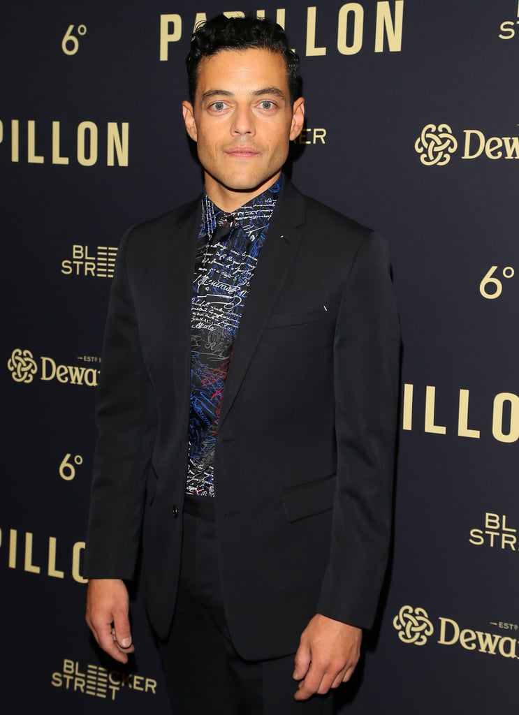 Charlie Hunnam and Rami Malek at Papillon Premiere Aug. 2018