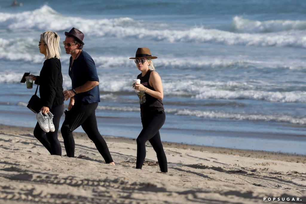 Lady Gaga and Christian Carino at the Beach March 2018