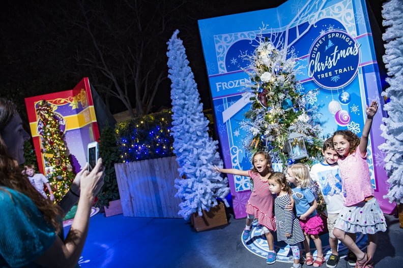 Wander the Disney Springs Christmas Tree Trail.