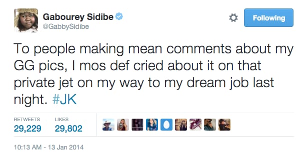 Funny Gabourey Sidibe Tweets