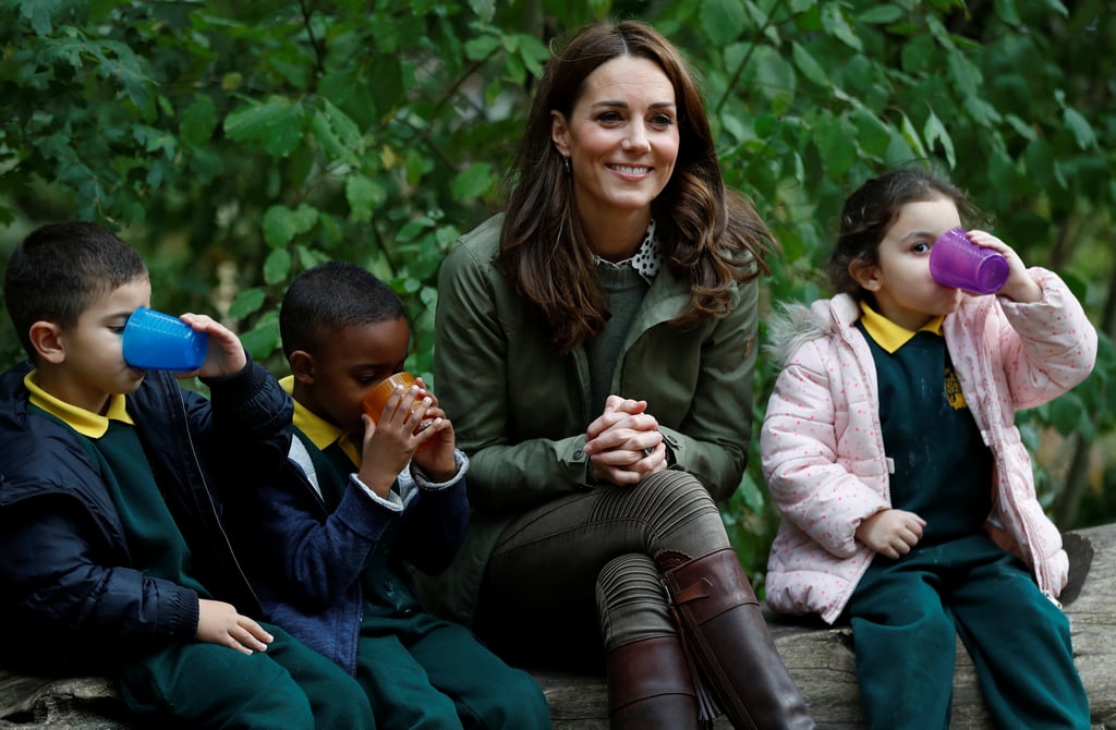 Kate Middleton With Kids at Sayers Croft Forest School 2018