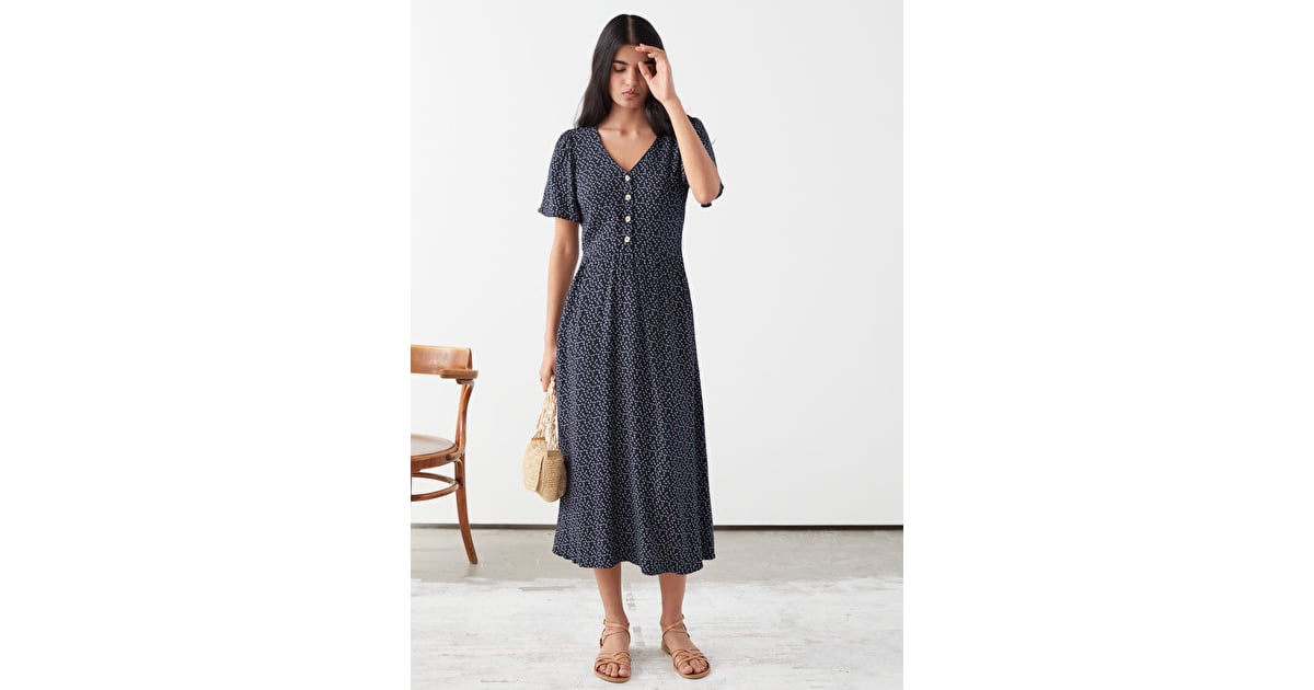 & Other Stories Gathered Flutter Sleeve Maxi Dress | The Best & Other ...