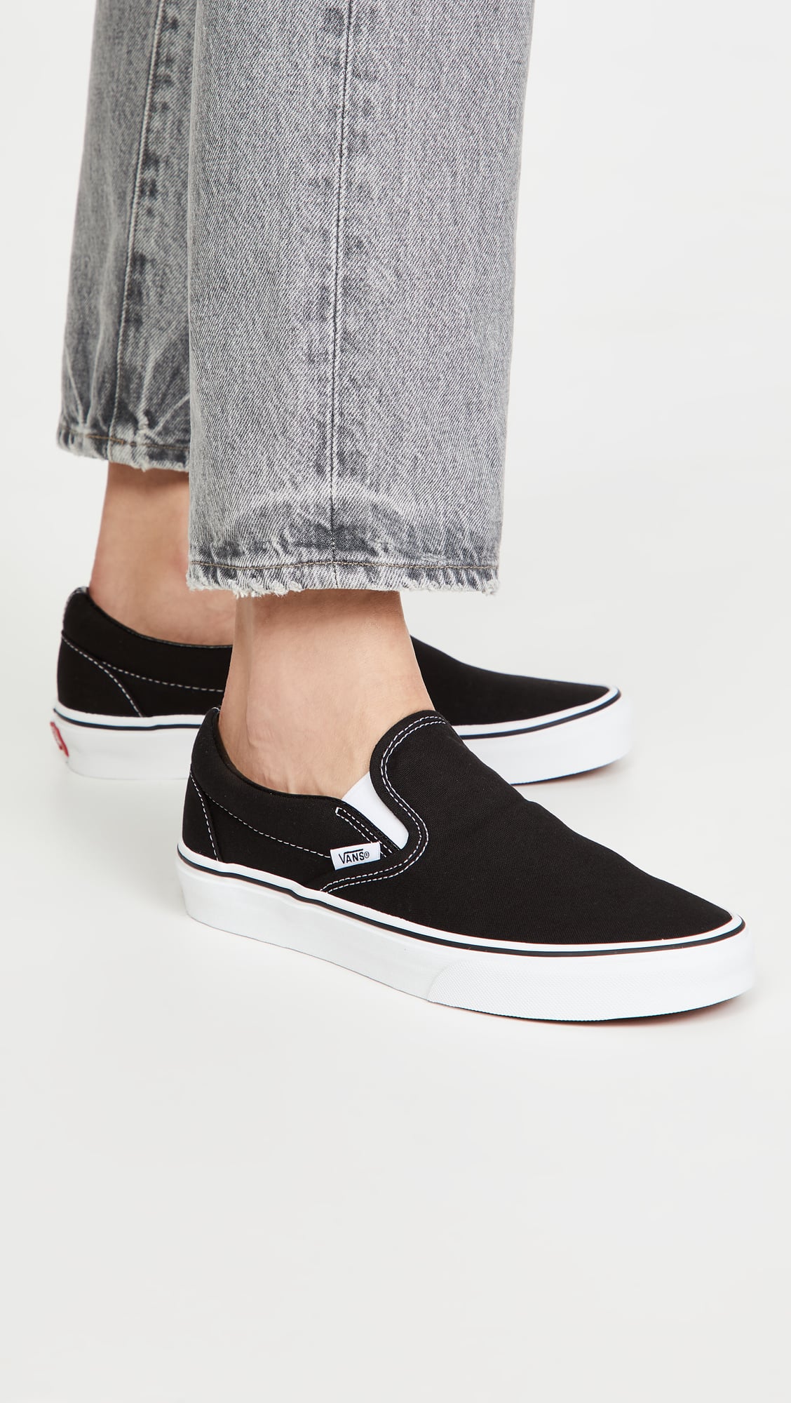 Slip on Black and White Trainers