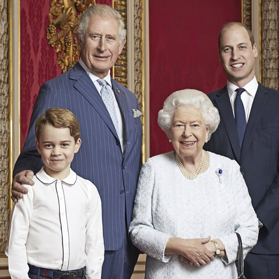 Prince George Portrait With the Queen, Charles, and William