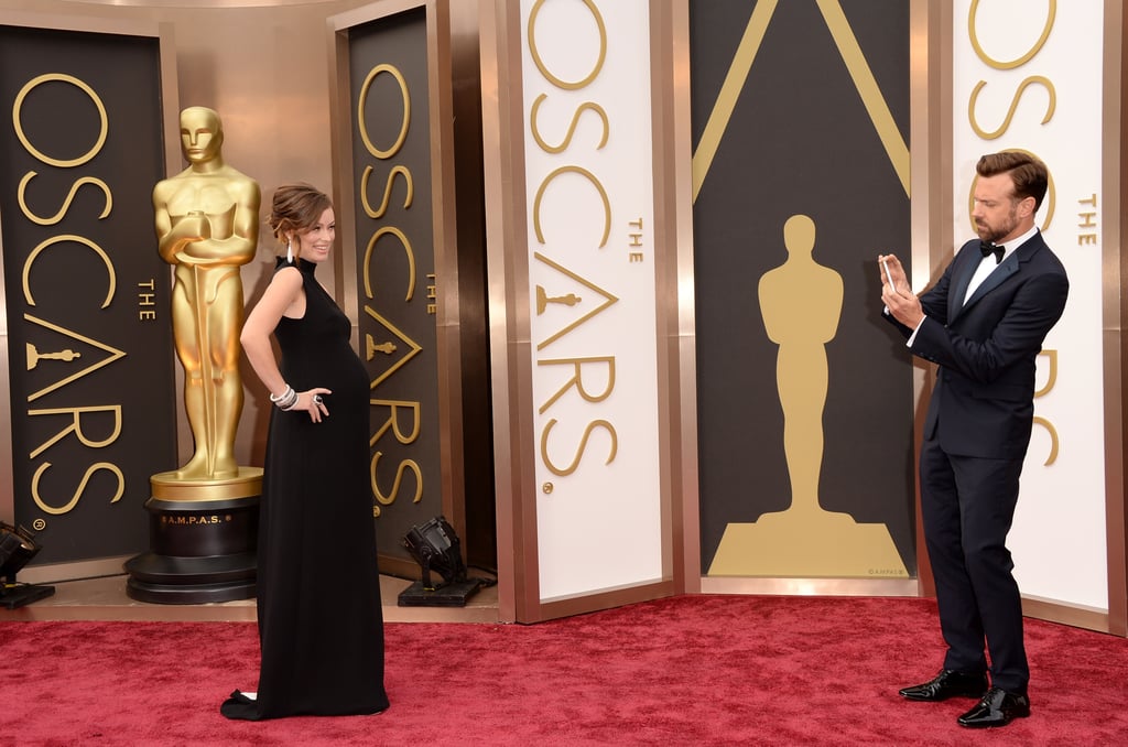 Jason Sudeikis and Olivia Wilde at the Oscars 2014
