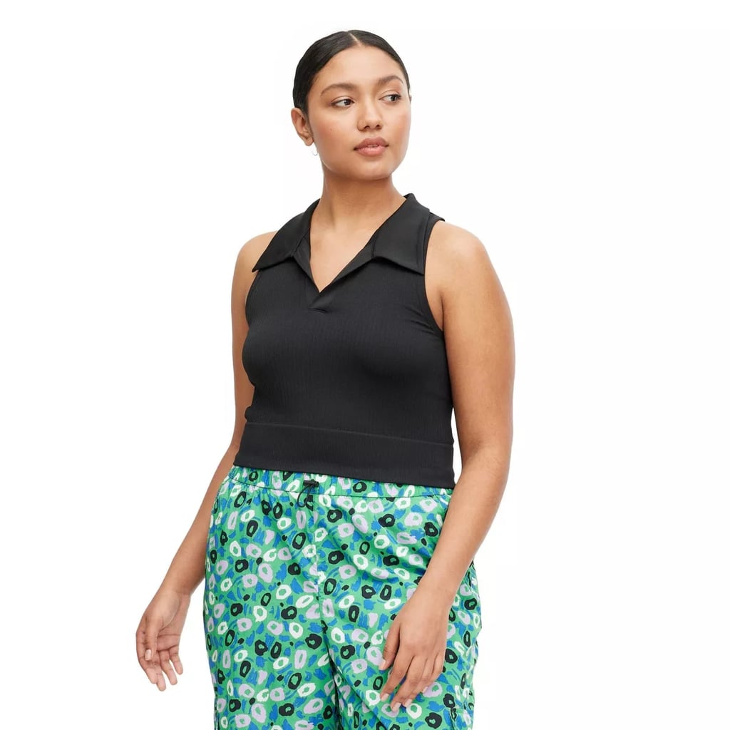 DVF for Target Seamless Collared Ribbed Polo Sports Bra