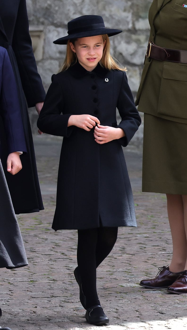Princess Charlotte's Brooch at the Queen's State Funeral, 2022