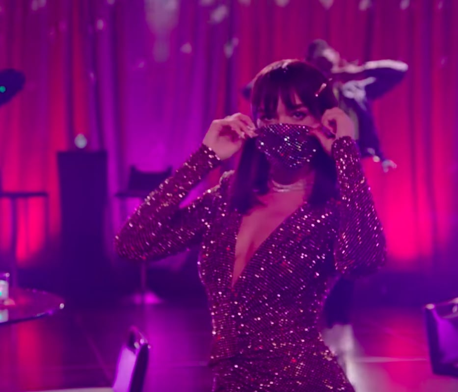 Dua Lipa's Sequin Dress on Late Late Show With James Cordon