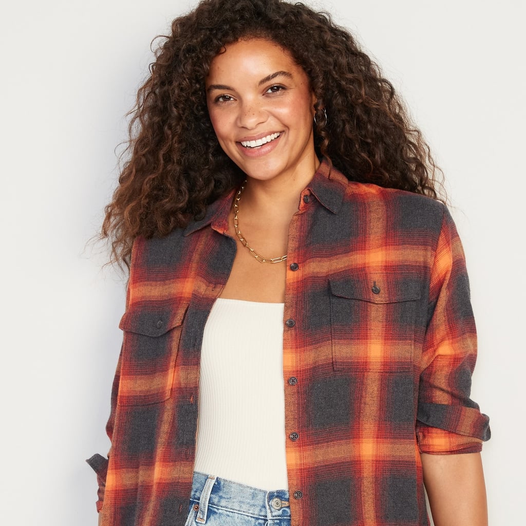 We Found a $36 Dupe For Taylor Swift's "Evermore" Flannel at Old Navy
