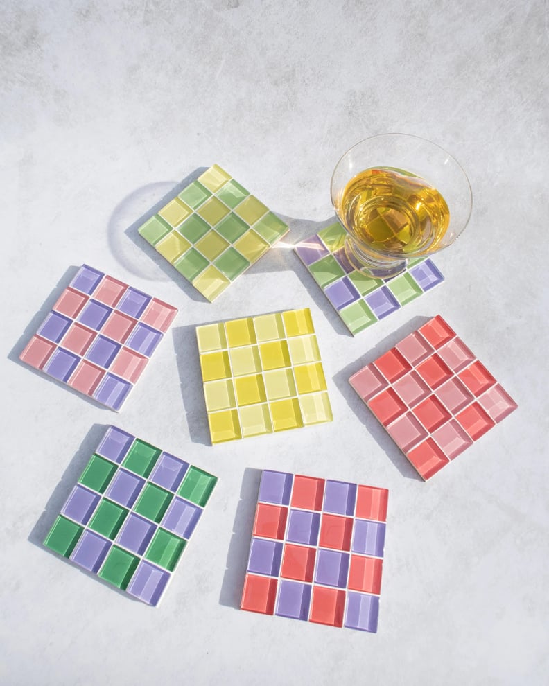 Colorful Coasters: Glass Tile Coasters
