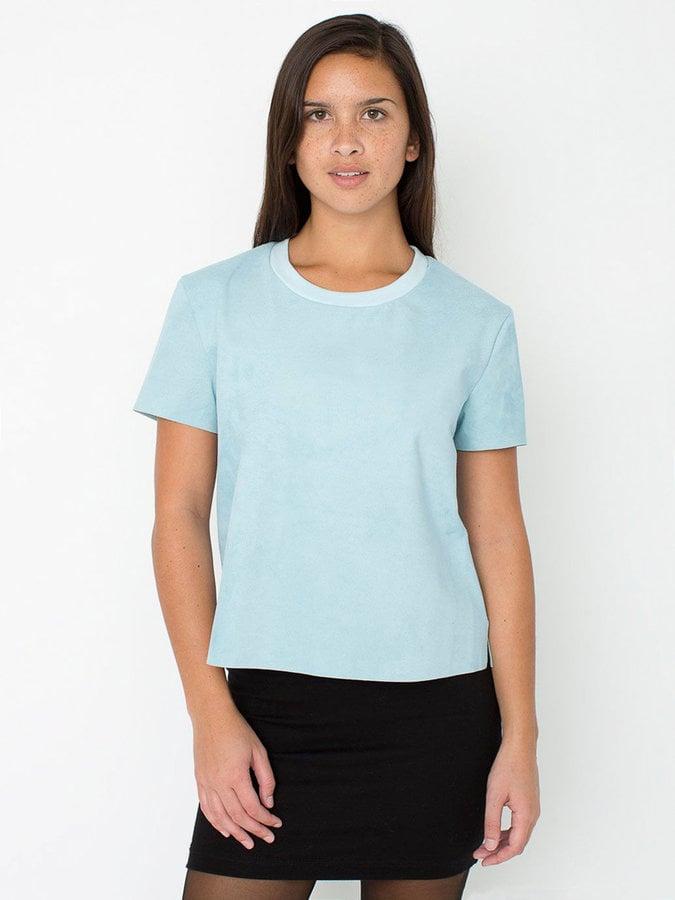 American Apparel Suede Leather T-Shirt