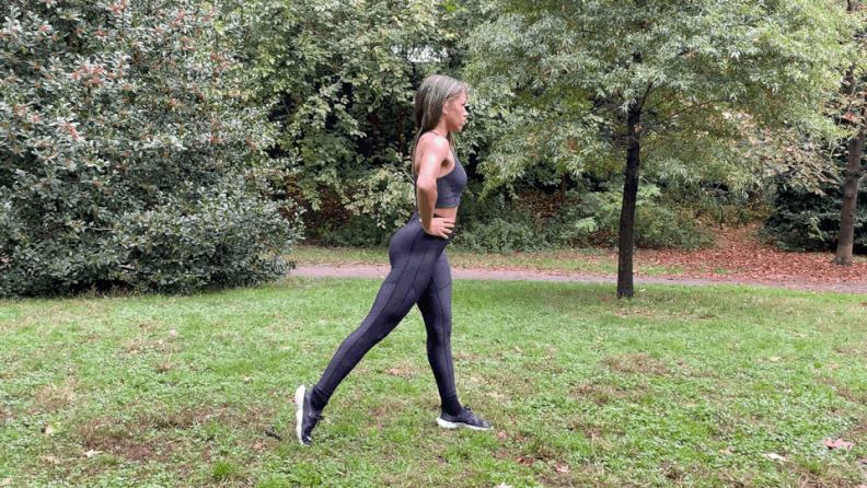 Circuit 1, Exercise 3: Reverse Lunge to Curtsy Lunge