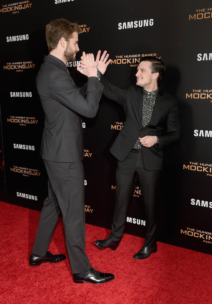 Pictured: Josh Hutcherson and Liam Hemsworth