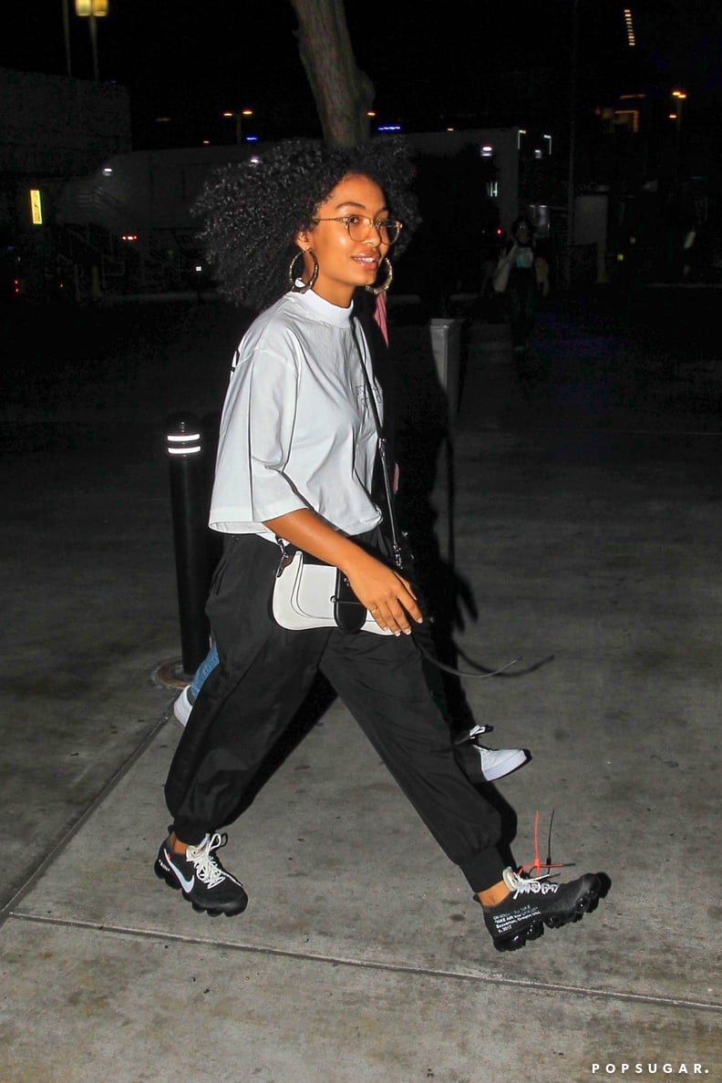 With Tapered Sweats, a Loose Tee, and Covetable Sneakers Like Yara Shahidi