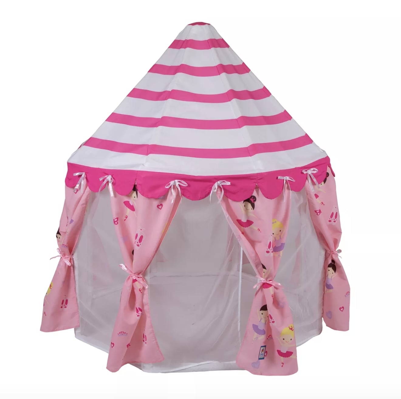 princess castle play tent with glow in the dark stars