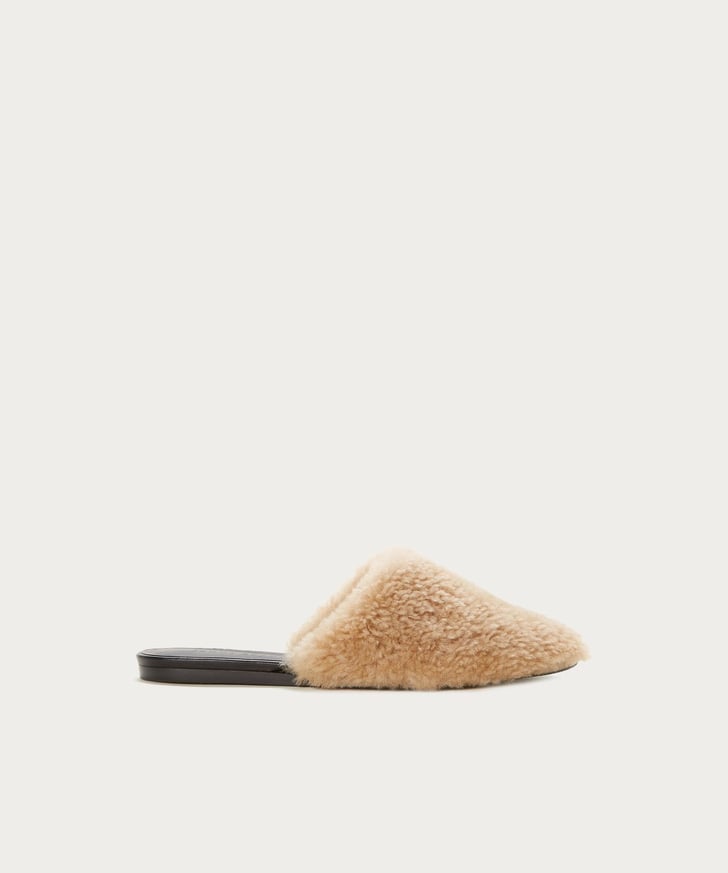 jenni kayne shearling mule tan
