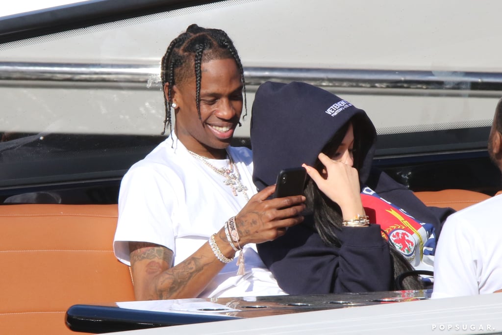 Kylie Jenner and Travis Scott on a Boat in Miami March 2018