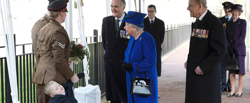 Kid Throwing Tantrum in Front of Queen Elizabeth March 2017