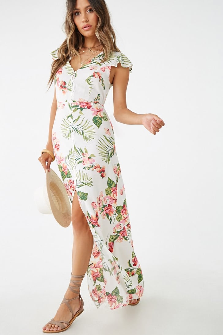 Tropical Print Maxi Dress Best Summer Dresses From Forever 21 5661