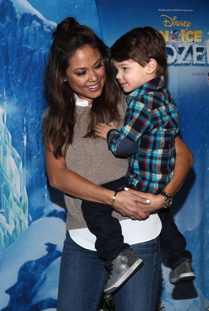 Vanessa Lachey and Son at Frozen on Ice December 2015