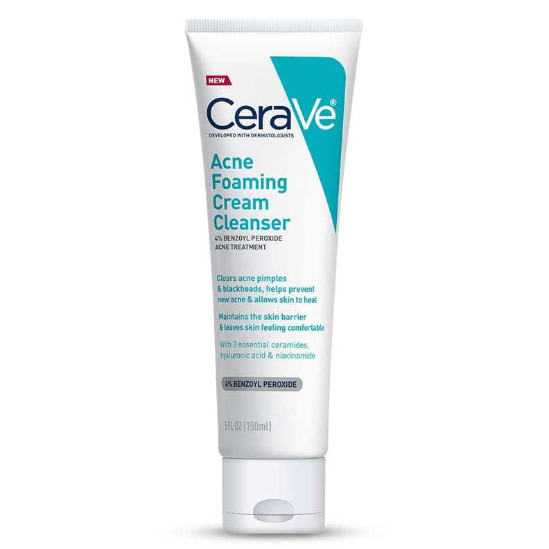 Benzoyl Peroxide Cleanser: CeraVe Acne Foaming Cream Cleanser