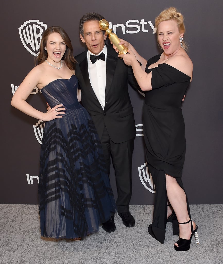 Pictured: Ella and Ben Stiller and Patricia Arquette