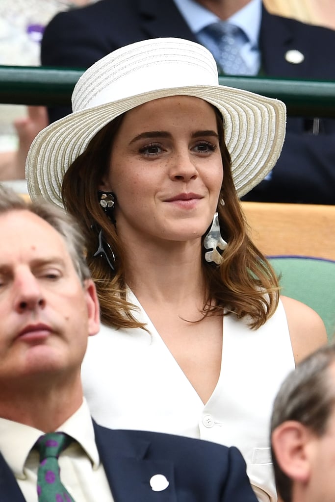 Emma Watson Ralph Lauren Wimbledon Outfit 2018