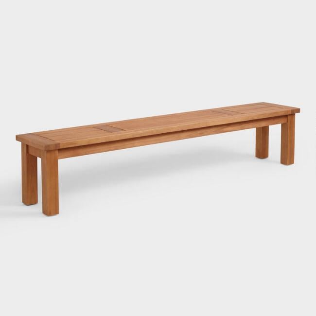 Eucalyptus Wood Formentera Outdoor Dining Bench