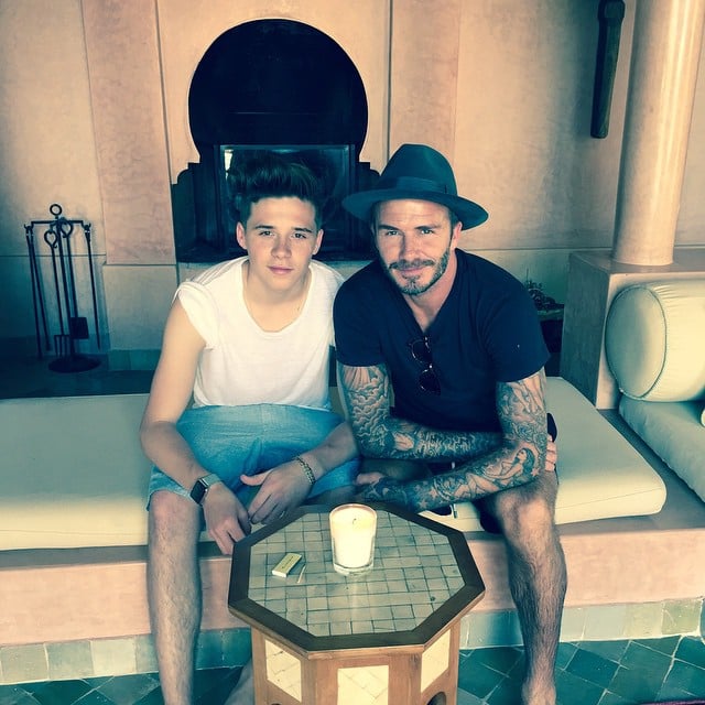 Brooklyn and David posed for a father-and-son snap. "Happy birthday dad. #DB40," Brooklyn captioned the moment on Instagram.