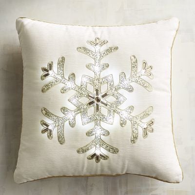 snowflake lumbar pillow