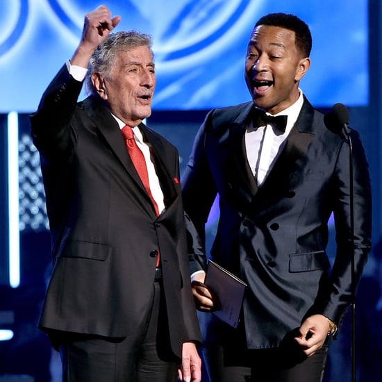 John Legend and Tony Bennett at the 2018 Grammys