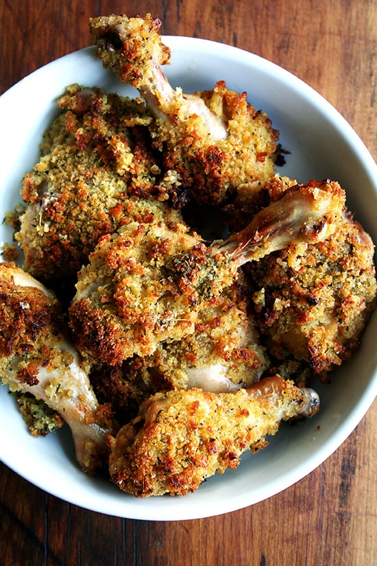 Crispy Mustard Roasted Chicken