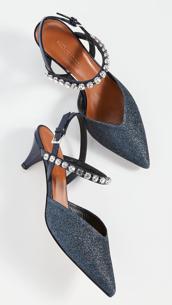 Self Portrait Madeline Crystal Embellished Slingbacks