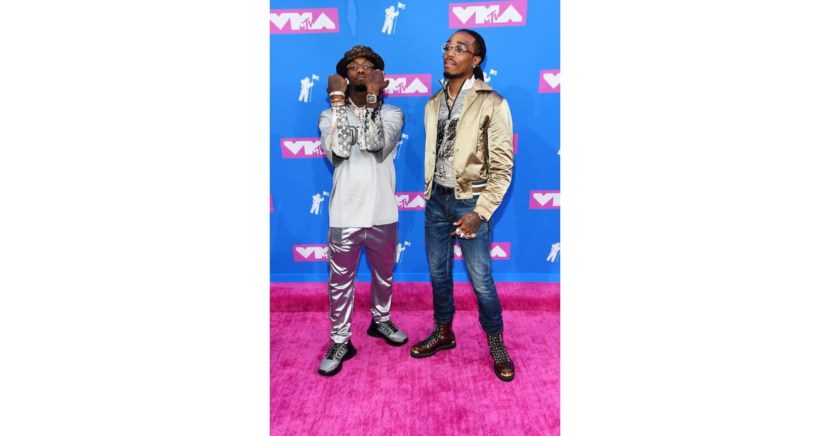 Offset and Quavo of Migos | MTV VMAs 2018 Red Carpet Dresses | POPSUGAR ...