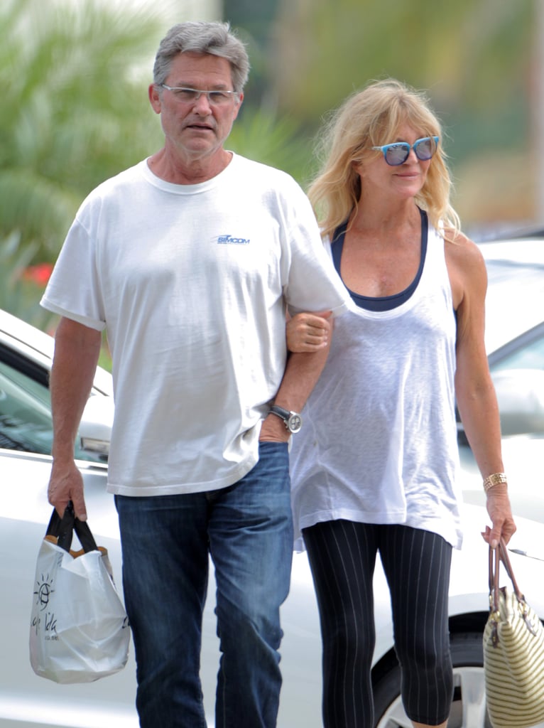 Kurt Russell and Goldie Hawn Walking in LA Pictures