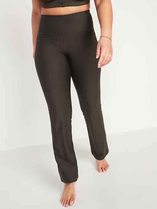 Old Navy High-Waisted PowerSoft Slim Boot-Cut Compression Pants