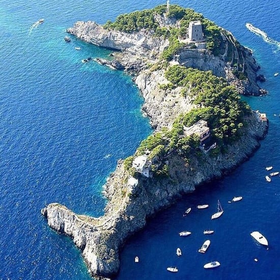 Dolphin Island Off the Amalfi Coast in Italy