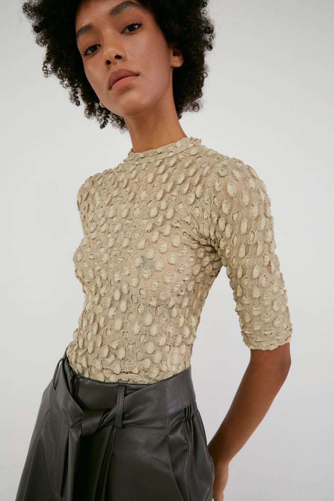 Dotted Textured Top