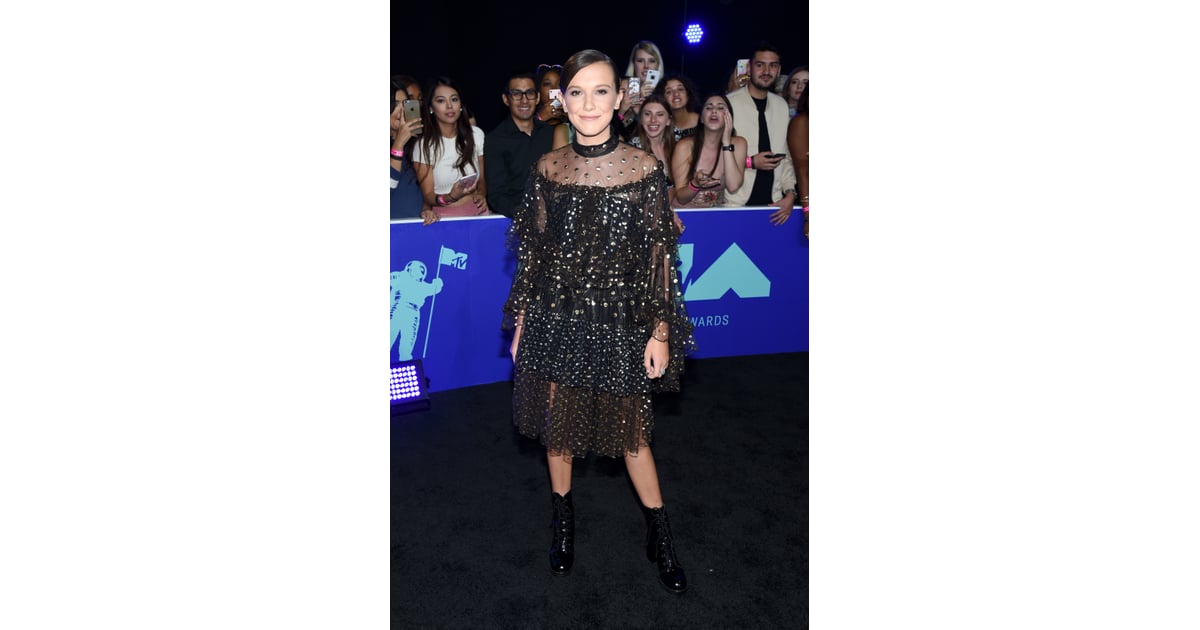 Millie Bobby Brown | VMAs 2017 Red Carpet Dresses | POPSUGAR Fashion Photo 7 Millie Bobby Brown