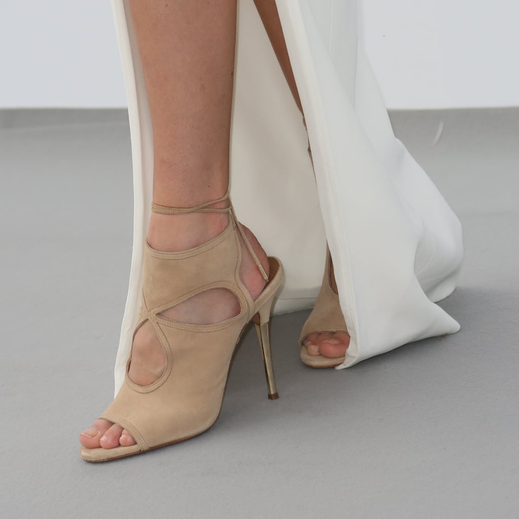 open toe black ankle boots