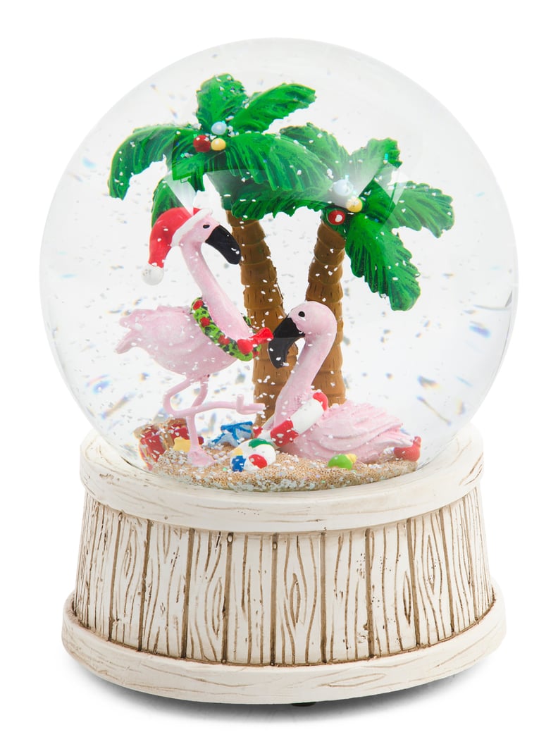 Flamingo Snow Globe