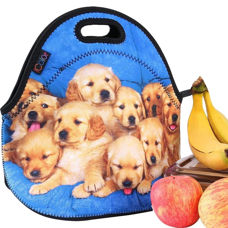 iColor Lovely Small Dogs Neoprene Insulated Waterproof Cooler Lunch Bag