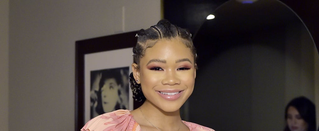 Storm Reid Lavender Jelly Nails