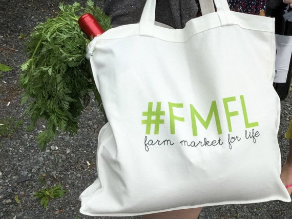 Farm Market For Life tote