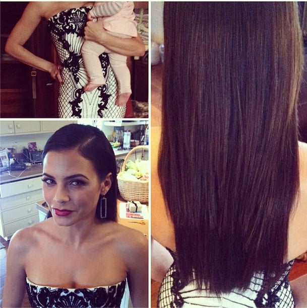 Hairstylist Jen Atkins highlighted Jenna Dewan's long and strong locks. We'd love to steal Jenna's look (and her hubby, too!).
Source: Instagram user jenatkinhair