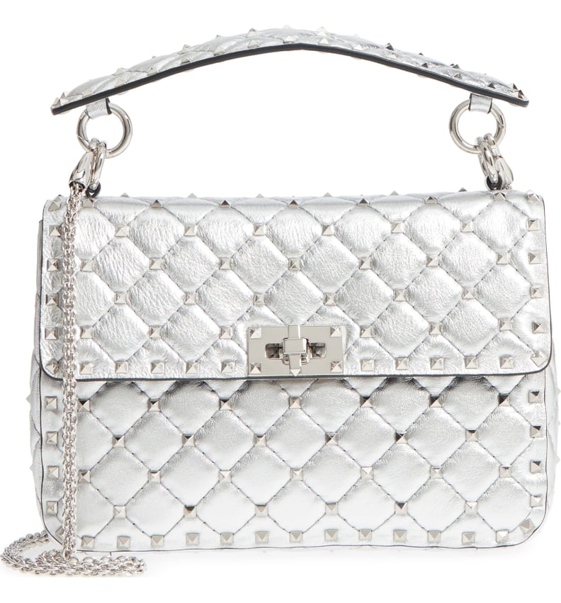 Valentino Rockstud Spike Metallic Bag