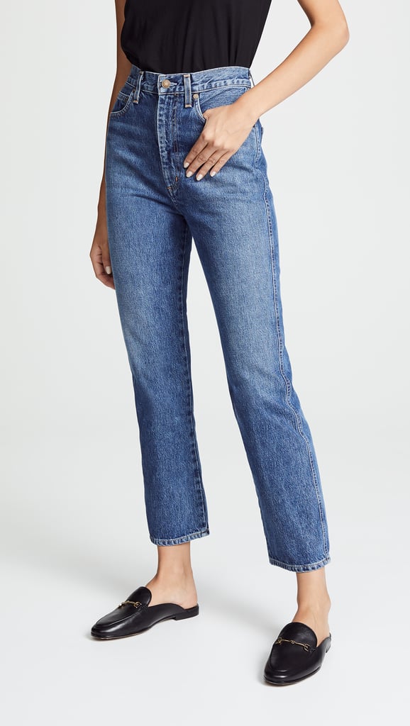 Agolde Pinch Waist High Rise Kick Jeans in Placebo