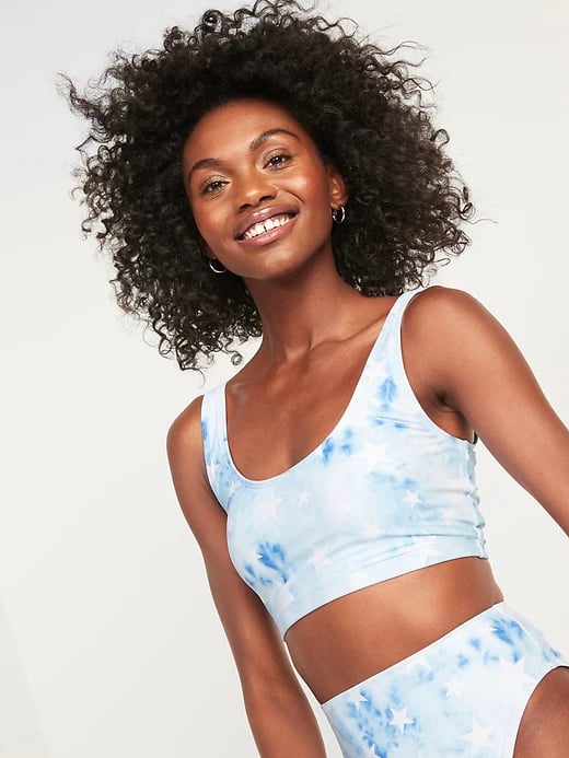 Old Navy Americana Scoop-Neck Long-Line Swim Top