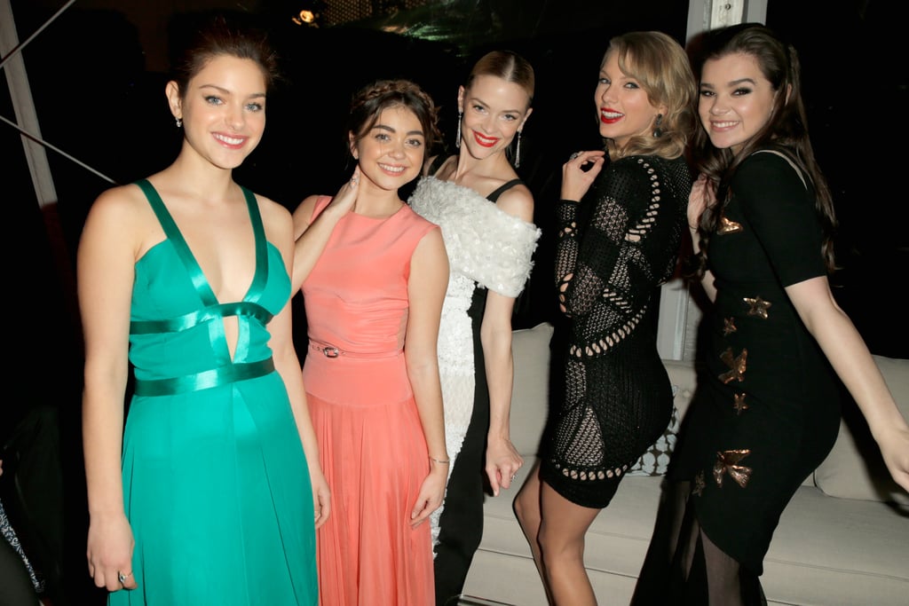 Odeya Rush, Taylor Swift, Sarah Hyland, Hailee Steinfeld, and Jaime King had a dance party.