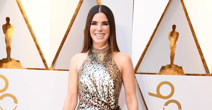 Sandra Bullock Louis Vuitton Dress at the Oscars 2018